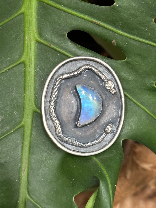 Snakey Moonstone Bolo