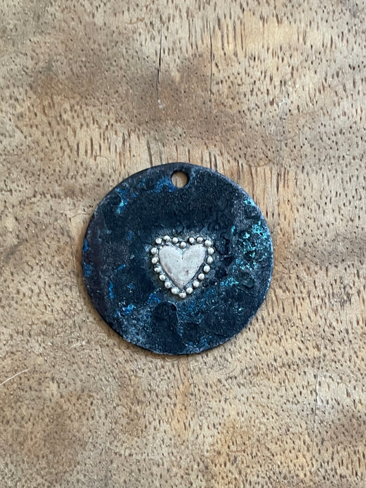 Folk Heart Keychain