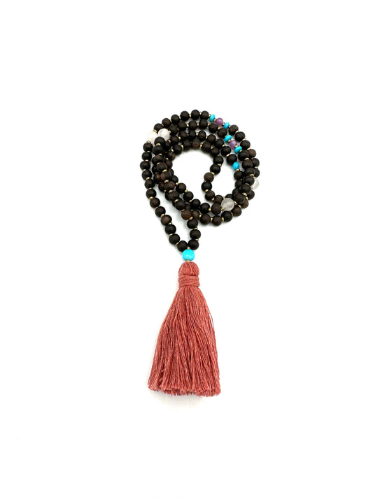 Natural Wood & Sleeping Beauty Mala