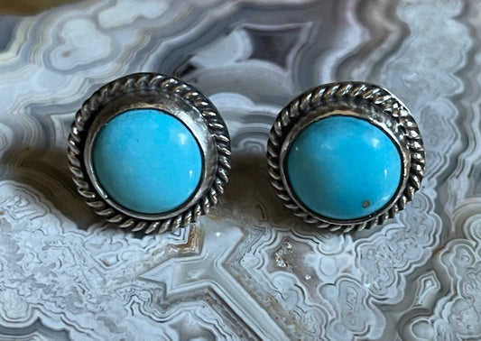 Castle Dome (from AZ) Turquoise Studs