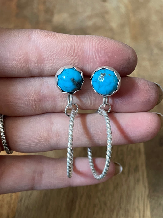 Kingman turquoise earrings