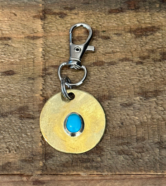 Sonoran blue turquoise keychain